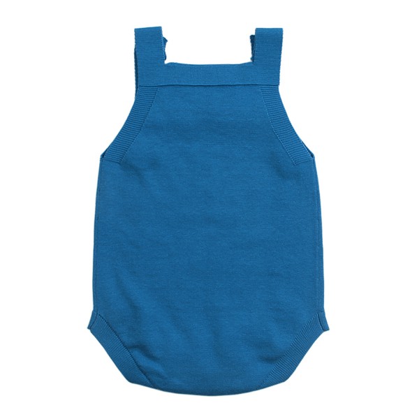 Blue Star Pattern Knitted Infant Romper Baby Wear