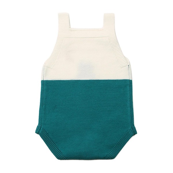 Green Cat Under the Moon Cotton Knit Infant Bodysuit