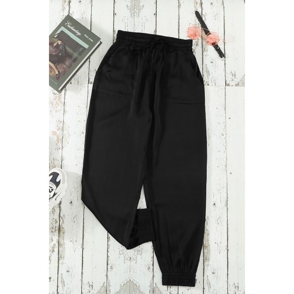 Black Pocketed Joggers