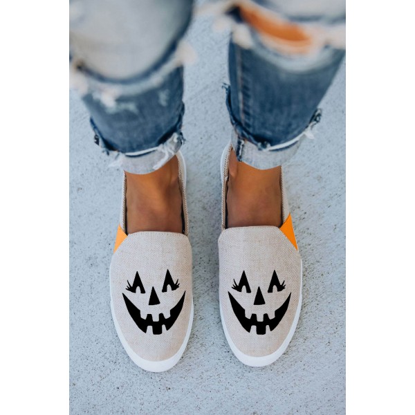 Jack O' Lantern Halloween Pumpkin Slip-on Sneak