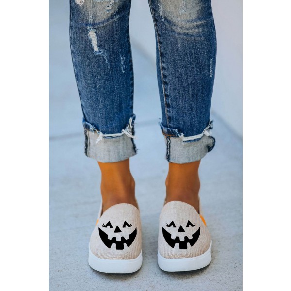 Jack O' Lantern Halloween Pumpkin Slip-on Sneak